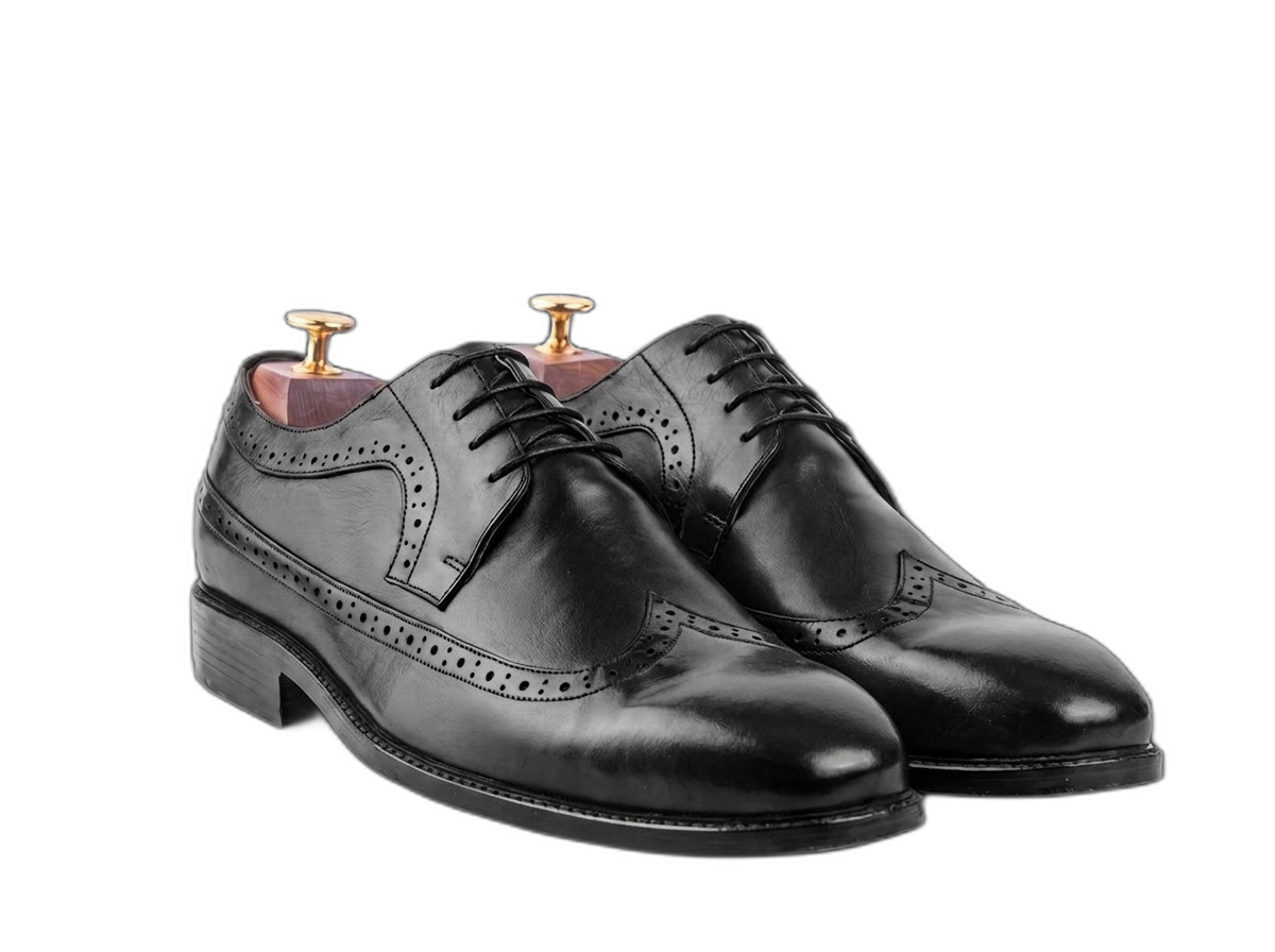 Black colour for The Mekong Lo (Quarter Brogue) (Lagos Last)