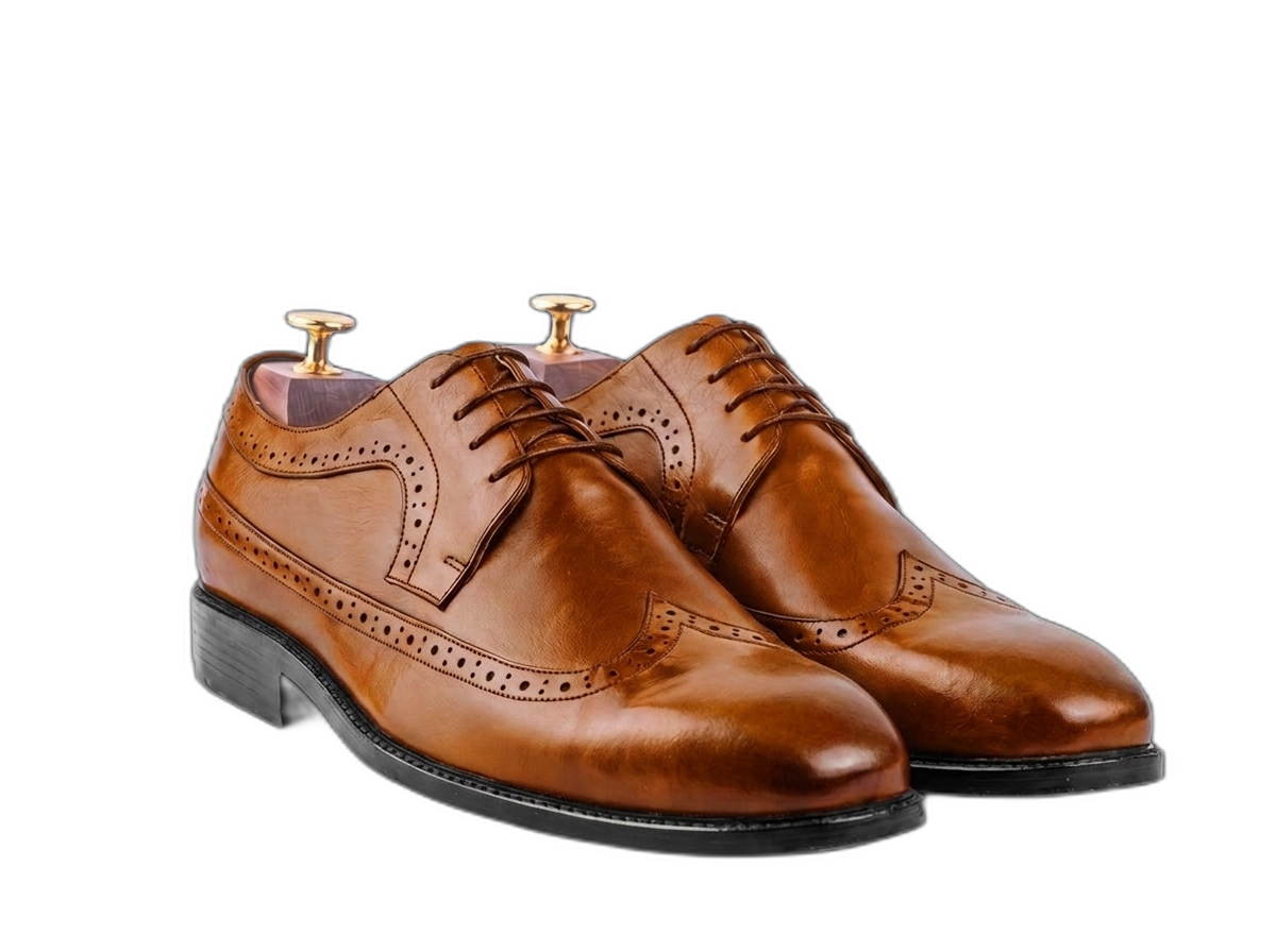 Tan colour for The Mekong Lo (Quarter Brogue) (Lagos Last)